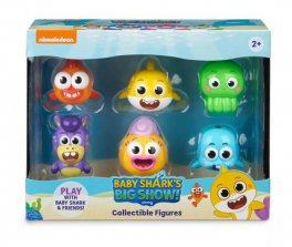 Игровой набор для ванной Большое шоу Baby Shark! Новые герои 6 шт