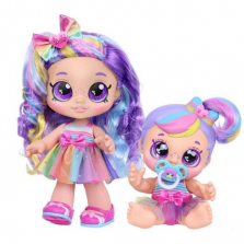 Кукла Кинди Кидс Радуга Кейт с сестрой Cutie Cake Kindi Kids Душистые сестренки