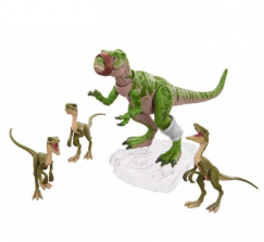 Игровой набор Тираннозавр Рекс и динозавры Компсогнаты Янтарная коллекция Jurassic Wolrd