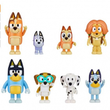Игровой набор Фигурки из мультфильма Bluey Семья Блуи и друзья Bluey Heeler