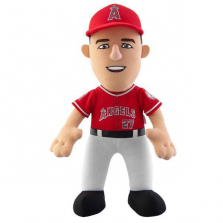 MLB 10 Inch Plush Figure: Los Angeles Angels Mike Trout- Alternate Jersey (Red)