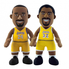 Bleacher Creatures NBA Los Angeles Lakers 10 inch Stuffed Figure - Magic Johnson and Kobe Bryant