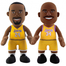 Bleacher Creature NBA Los Angels Lakers Dynamic Duo 10 inch Stuffed Figure - Shaq and Kobe