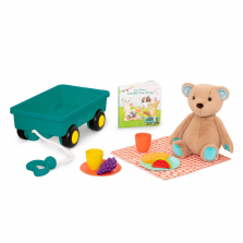 B. toys, Happyhues - Cara-Mellow Bear Playset, Teddy Bear, Board Book and Picnic Set B. toys, Happyhues - Cara-Mellow Bear Playset, Teddy Bear, Board Book and Picnic Set 