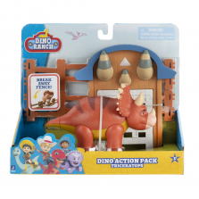 Dino Ranch - Dino Action Pack - Triceratops - R Exclusive Dino Ranch - Dino Action Pack - Triceratops - R Exclusive 