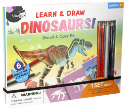 SpiceBox Children's Art Kits Imagine It Learn and Draw Dinosaurs - English Edition SpiceBox Children's Art Kits Imagine It Learn and Draw Dinosaurs - English Edition 