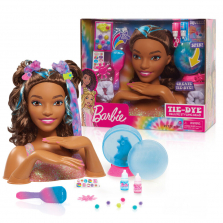 Barbie Tie-Dye Deluxe 22-Piece Styling Head, Brown Hair, Includes 2 Non-Toxic Dye Colors Barbie Tie-Dye Deluxe 22-Piece Styling Head, Brown Hair, Includes 2 Non-Toxic Dye Colors 