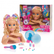 Barbie Tie-Dye Deluxe 22-Piece Styling Head, Blonde Hair, Includes 2 Non-Toxic Dye Colors Barbie Tie-Dye Deluxe 22-Piece Styling Head, Blonde Hair, Includes 2 Non-Toxic Dye Colors 