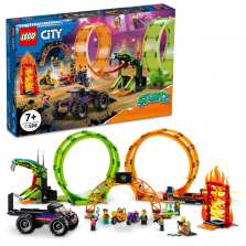 LEGO City Double Loop Stunt Arena 60339 Building Kit (598 Pieces) LEGO City Double Loop Stunt Arena 60339 Building Kit (598 Pieces) 