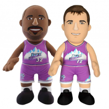 Bleacher Creature NBA Utah Jazz Dynamic Duo 10 inch Stuffed Figure - Stockton and Malone