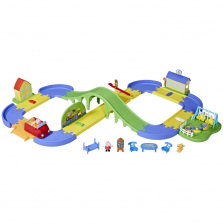 Peppa Pig All Around Peppa's Town Set with Adjustable Track; Includes Vehicle and 1 Figure (English) Peppa Pig All Around Peppa's Town Set with Adjustable Track; Includes Vehicle and 1 Figure (English) 