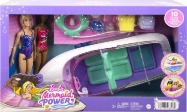 Barbie Mermaid Power Dolls and Boat Playset Barbie Mermaid Power Dolls and Boat Playset 