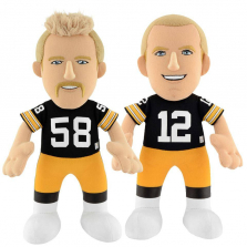 Bleacher Creature NFL Pittsburgh Steelers Dynamic Duo 10 inch Stuffed Figure - Bradshaw and Lambert