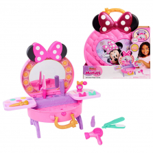 Disney Junior Minnie Mouse Get Glam Magic Table Top Pretend Play Vanity with Lights and Sounds Disney Junior Minnie Mouse Get Glam Magic Table Top Pretend Play Vanity with Lights and Sounds 