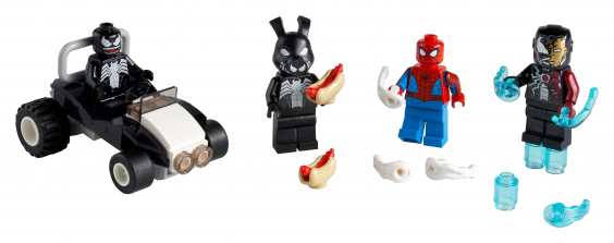 Lego Spider-Man versus Venom and Iron Venom 40454