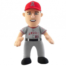 MLB 10 Inch Plush Figure: Los Angeles Angels Mike Trout- Road Jersey (Grey)