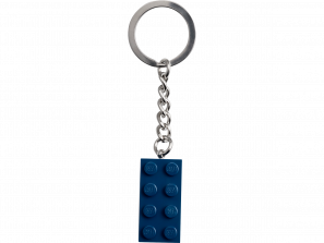 Lego Earth Blue 2x4 Key Chain 854237