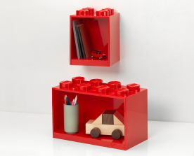 Lego Brick Shelf Set – Red 5006922