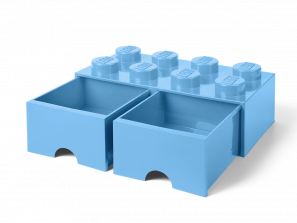 Lego 8-Stud Brick Drawer – Light Blue 5006311