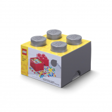 Lego 4-Stud Storage Brick – Dark Gray 5006933