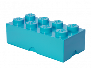 Lego 8-Stud Storage Brick – Azure Blue 5006919