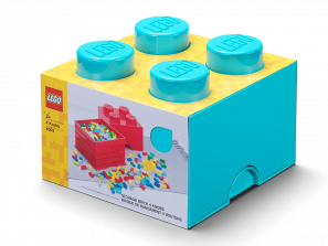Lego 4-Stud Storage Brick – Azure Blue 5006936
