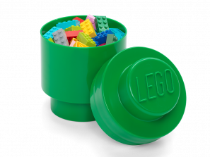 Lego 1-Stud Round Storage Brick – Green 5007001