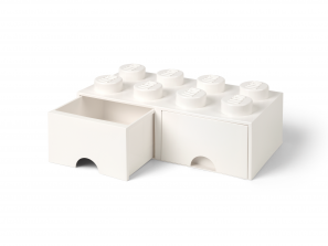 Lego 8-Stud Brick Drawer – White 5006209