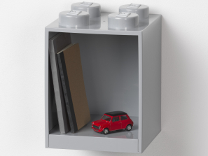 Lego 4-Stud Brick Shelf – Gray 5006621