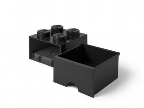 Lego LEGO® 4-Stud Black Storage Brick Drawer 5005711