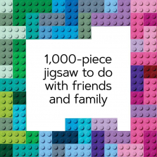 Lego Rainbow Bricks 1,000-Piece Puzzle 5007072