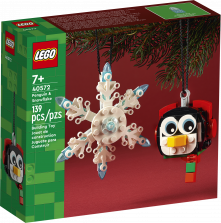 Lego Penguin & Snowflake Ornament 40572