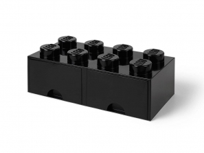 Lego LEGO® 8-Stud Black Storage Brick Drawer 5005718