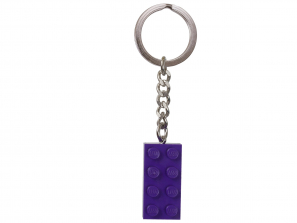 Lego Keychain 2x4 Stud Purple 853379