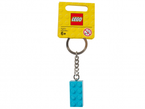 Lego Keychain 2x4 Stud Turquoise 853380