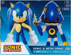 Эксклюзивный Набор из двух фигурок Sonic the Hedgehog с фигуркой Метал соник и соник Sonic & Metal Sonic
