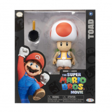The Super Mario Bros. Movie - 5" Figure Series - Toad Figure with Frying Pan Accessory The Super Mario Bros. Movie - 5" Figure Series - Toad Figure with Frying Pan Accessory 