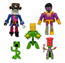 Diamond Select Plants vs. Zombies GW2 5 Pack 2 inch Minimates Action Figure Box Set