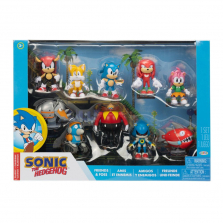 Эксклюзивный Мега Набор фигурок Sonic the Hedgehog Друзья и Злодеи Соник.