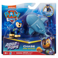 Фигурка Акващенки щенок Чейз Гонщик и акула Щенячий патруль Paw Patrol Aqua Pups