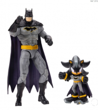 Коллекционный набор фигурок DC x Sonic the Hedgehog Соник Шедоу в роли Вэтмена и Бэтмен Летучая мышь