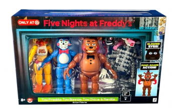 Коллекционный набор фигурок Пять ночей у Фредди игрушечный Фредди, Чика, Бонни и Мангл Exclusive Five Nights at Freddy’s Freddy от Jazwares