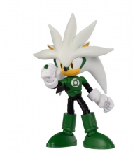 Коллекционна фигурка DC x Sonic the Hedgehog Соник Сильвер Зелёный Фонарь Silver as Green Lantern Action Figure