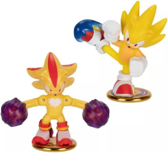 Набор Akedo Sonic The Hedgehog Versus Pack с Супер Соником и Супер Шэдоу, миниатюрные коллекционные боевые фигурки