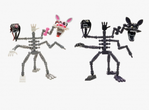 Эксклюзивный набор из 3-х фигурок Фигурка Five Nights at Freddy's Мангл и Shadow Mangle и Эндоскелет Пять ночей у Фредди 16 см специальный выпуск светятся в темноте