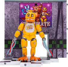 Эксклюзивный набор Five Nights at Freddy's Сломанный Чика шарнирная фигура с функцией Jumpscare, светящиеся в темноте глаза и оптическая диорама