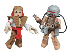 Marvel Minimates Wave 23 2 inch Action Figure - Weapon X and Lady Deathstrike