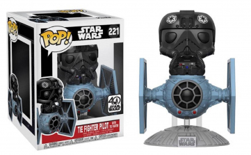 Funko POP! Star Wars 5.5 inch Vinyl Figure - Tie Fighter with Tie Pilot