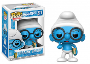 Funko POP! Animation: Smurfs 3.75 inch Vinyl Figure - Brainy Smurf