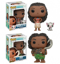 Funko POP! Disney Moana: 3.75 inch Vinyl Collectors Set - Moana and Pua, Maui